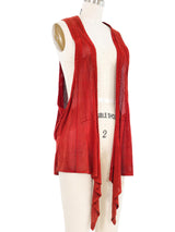 1970s Gucci Perforated Suede Vest Jacket arcadeshops.com