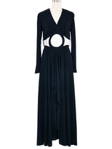 1970s Trompe L'Oeil Maxi Dress Dress arcadeshops.com