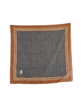 Yves Saint Laurent Brown Dot Print Cotton Gauze Scarf Accessory arcadeshops.com