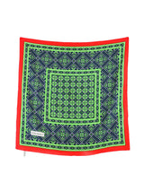 Yves Saint Laurent Square Print Silk Scarf Accessory arcadeshops.com