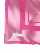 Yves Saint Laurent Square Striped Scarf Accessory arcadeshops.com