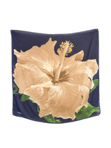 1970s Halston Hibiscus Print Silk Scarf Accessory arcadeshops.com