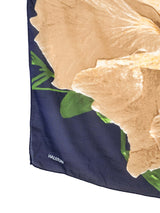 1970s Halston Hibiscus Print Silk Scarf Accessory arcadeshops.com