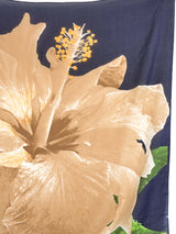 1970s Halston Hibiscus Print Silk Scarf Accessory arcadeshops.com