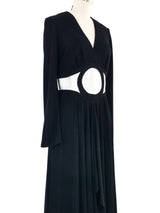 1970s Trompe L'Oeil Maxi Dress Dress arcadeshops.com