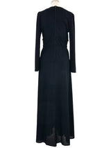 1970s Trompe L'Oeil Maxi Dress Dress arcadeshops.com