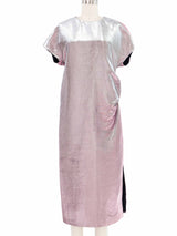 2016 Jil Sander Pink Metallic Structured Midi Dress Dress arcadeshops.com