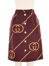 Gucci Interlocking G Wool Skirt Bottom arcadeshops.com