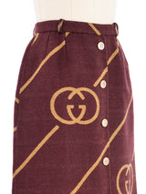 Gucci Interlocking G Wool Skirt Bottom arcadeshops.com