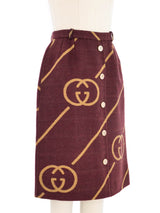 Gucci Interlocking G Wool Skirt Bottom arcadeshops.com