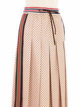 Gucci Interlocking Monogram Pleated Skirt Bottom arcadeshops.com