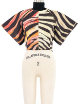 2021 Roberto Cavalli Neoprene Cropped Top Top arcadeshops.com