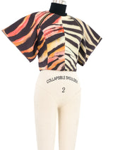 2021 Roberto Cavalli Neoprene Cropped Top Top arcadeshops.com