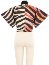 2021 Roberto Cavalli Neoprene Cropped Top Top arcadeshops.com