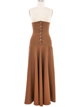 Jean Paul Gaultier Burnt Umber Ultra High Waist Skirt Bottom arcadeshops.com
