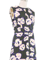 Marni Pink Poppy Print Shift Dress Dress arcadeshops.com