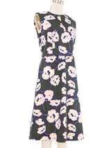 Marni Pink Poppy Print Shift Dress Dress arcadeshops.com