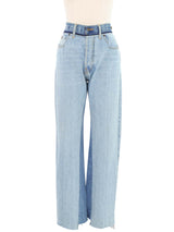 2020 Maison Margiela Spliced Jeans Bottom arcadeshops.com