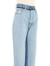 2020 Maison Margiela Spliced Jeans Bottom arcadeshops.com