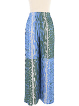 Issey Miyake Pleats Please Printed Wide Leg Pants Bottom arcadeshops.com