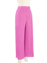 Issey Miyake Pleats Please Magenta Cropped Pants Bottom arcadeshops.com