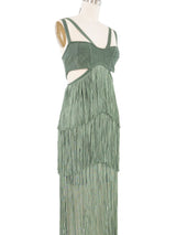 Herve Leger Knit Fringe Dress Dress arcadeshops.com