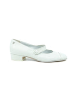 Chanel White Patent Mary Janes, 38 Accessory arcadeshops.com