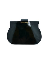 Charles Jourdan Black Enameled Wooden Bag Accessory arcadeshops.com