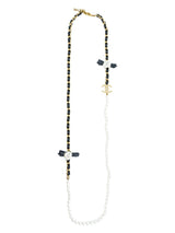 2020 Chanel Woven Chain And Pearl Necklace Accessory arcadeshops.com