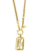 Chanel Dog Tag Pendant Necklace Accessory arcadeshops.com