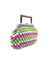 1960s Multicolor Metalic Beaded Handbag Accessory arcadeshops.com