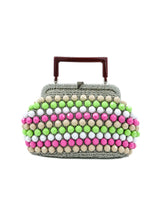 1960s Multicolor Metalic Beaded Handbag Accessory arcadeshops.com