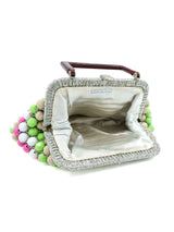 1960s Multicolor Metalic Beaded Handbag Accessory arcadeshops.com