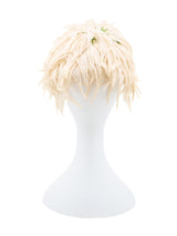 1950s Silk Flower Headpiece Accessory arcadeshops.com