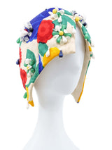 1960s Galanos Beaded Floral Hood Accessory arcadeshops.com