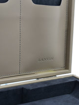 2012 Lanvin Gray Leather Briefcase Accessory arcadeshops.com