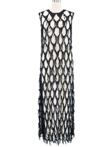 2022 Maison Margiela Deconstructed Chiffon Net Dress Dress arcadeshops.com