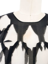 2022 Maison Margiela Deconstructed Chiffon Net Dress Dress arcadeshops.com