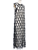 2022 Maison Margiela Deconstructed Chiffon Net Dress Dress arcadeshops.com