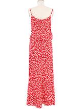 1980s Chloe Floral Printed Silk Dress Dress arcadeshops.com