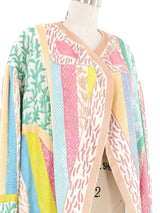 Jean Muir Art to Wear Embroidered Linen Jacket Jacket arcadeshops.com