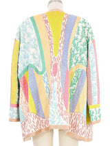 Jean Muir Art to Wear Embroidered Linen Jacket Jacket arcadeshops.com
