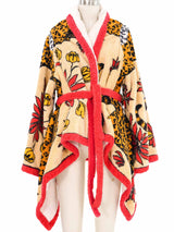 Hermes Printed Leopard Terry Cloth Robe Jacket arcadeshops.com