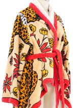 Hermes Printed Leopard Terry Cloth Robe Jacket arcadeshops.com