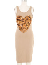 1980s Patrick Kelly Button Mini Dress Dress arcadeshops.com