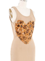 1980s Patrick Kelly Button Mini Dress Dress arcadeshops.com