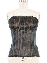 2001 Gucci Waxed Lacing Bustier Top arcadeshops.com