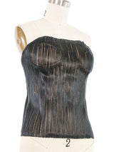 2001 Gucci Waxed Lacing Bustier Top arcadeshops.com