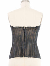 2001 Gucci Waxed Lacing Bustier Top arcadeshops.com