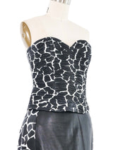 Jitrois Animal Printed Leather Skirt Ensemble Suit arcadeshops.com